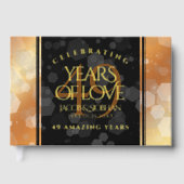 Elegant 49th Copper Wedding Jubileum Gastenboek (Voorkant)