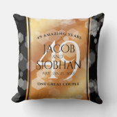 Elegant 49th Copper Wedding Jubileum Kussen (Voorkant)