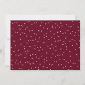 Elegant 4 Foto Afstuderen Maroon Gold Confetti Kaart (Achterkant)
