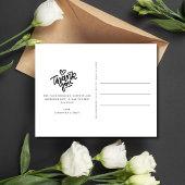 Elegant 4 Foto Collage Wedding Hartelijk dank Briefkaart