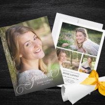 Elegant 4 foto kalligrafie Afstuderen