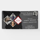 Elegant 4 Fotofotografie Bedrijf Spandoek (Horizontaal)