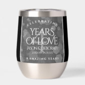 Elegant 4th Linen Wedding Jubileum Celebration (Achterkant)