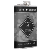 Elegant 4th Linen Wedding Jubileum Celebration Heupfles (Rechts)