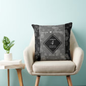 Elegant 4th Linen Wedding Jubileum Celebration Kussen (Stoel)