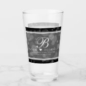 Elegant 4th Linen Wedding Jubileum Glas (Voorkant)