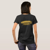 Elegant 50 en fantastisch in goud en zwart t-shirt (Achterkant volledig)