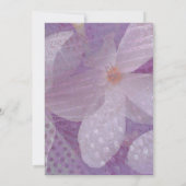 Elégant 50 & Fabuleux Lavande Invitation Anniversa (Dos)