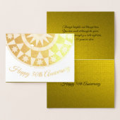 Elegant 50-jarig jubileum ster ontwerp folie kaarten (Display)