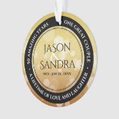 Élégant 50e anniversaire de Mariage d'or (devant)