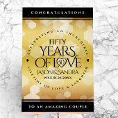 Élégant 50e anniversaire de Mariage d'or