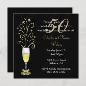 Élégant 50e anniversaire de Mariage Invitation (Devant / Derrière)