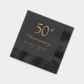 Élégant 50e anniversaire Mariage or (Gauche)