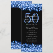 Élégant 50e anniversaire Programme de fête Marine (Devant / Derrière)