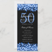 Élégant 50e Anniversaire Programme de fête Menu Ma (Devant)
