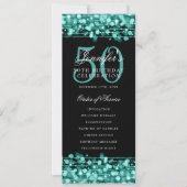 Élégant 50e Anniversaire Programme de fête Menu Tu (Devant)