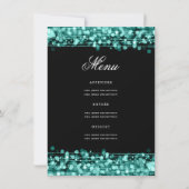 Élégant 50e Anniversaire Programme de fête Menu Tu (Dos)