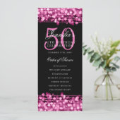 Élégant 50e anniversaire programme fête Hot rose (Debout devant)