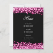 Élégant 50e anniversaire programme fête Menu Hot P (Dos)