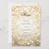 Élégant 50e Anniversaire Programme Gold Bokeh avec (Dos)