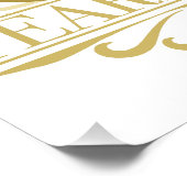 Elegant 50e Jubileum Perfect Poster (Hoek)