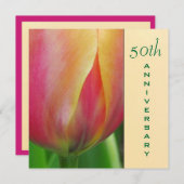 Elegant 50e Jubileum Uitnodiging (Voorkant / Achterkant)