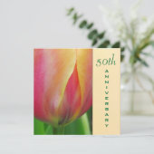 Elegant 50e Jubileum Uitnodiging (Staand voorkant)