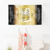 Elegant 50th Golden Wedding Jubileum Banner (Insitu)