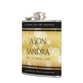 Elegant 50th Golden Wedding Jubileum Heupfles (Links)