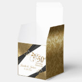 Elegant 50th Wedding Jubileum Favor Box Bedankdoosjes (Geopend)