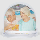 Elegant 50th Wedding Jubileum Sneeuwbol (Achterkant)