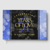 Élégant 51e anniversaire de Mariage Sapphire (Recto)