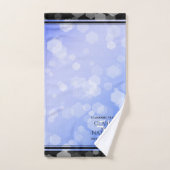 Élégant 51e anniversaire de Mariage Sapphire (Serviette à main)