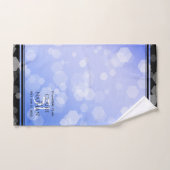 Élégant 51e anniversaire de Mariage Sapphire (Serviette à main)