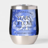 Elegant 51st Sapphire Wedding Jubileum (Voorkant)