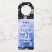 Elegant 51st Sapphire Wedding Jubileum Flessenhanger (Achterkant)