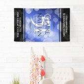 Elegant 51st Sapphire Wedding Jubileum Spandoek (Insitu)