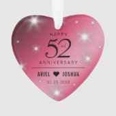 Élégant 52ème anniversaire de Mariage de rubis éto (devant)