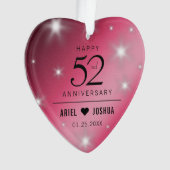 Élégant 52ème anniversaire de Mariage de rubis éto (devant)