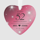 Élégant 52ème anniversaire de Mariage de rubis éto (dos)