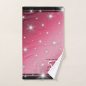 Élégant 52ème anniversaire de Mariage de rubis éto (Serviette à main)