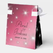 Elegant 52nd Star Ruby Wedding Jubileum Bedankdoosjes (Achterkant)