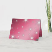 Elegant 52nd Star Ruby Wedding Jubileum Bedankkaart (Achterkant)