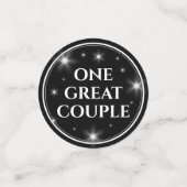 Elegant 52nd Star Ruby Wedding Jubileum Confetti (Kleine voorkant)