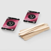 Elegant 52nd Star Ruby Wedding Jubileum Handwaaier (Niet-gemonteerd)