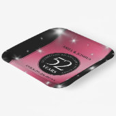 Elegant 52nd Star Ruby Wedding Jubileum Papieren Bordje (Gebogen)