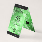 Élégant 55e anniversaire de Mariage d'émeraude (Back)