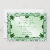 Élégant 55e anniversaire de mariage Invitation 4,5 (Dos)