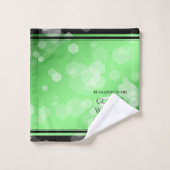 Élégant 55e anniversaire d'émeraude (Gant de toilette)