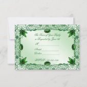 Élégant 55e anniversaire du Mariage Invitation RSV (Dos)